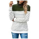 Retro T Shirt,Damen Oberteile Herbst Und Winter Locker Tshirts Bedrucken Italienische Blusen Oberteile Damen ße Größ Spitzen Oberteile Damen Elegant Armee Grün-1,S