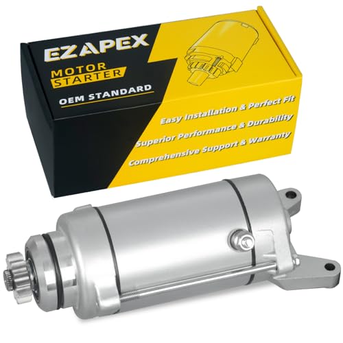 Image of Starter Motor Compatible with Yamaha V Star 1100 Silverado 02-09 Classic 00-09 Custom 99-09 Virago 99-99 XVS1100AT XV1100 5EL-81890-01-00 18748 SMU0305 18748N
