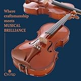 Cecilio 1/2 Size Natural Varnish Violin for Beginners, Hand-Carved Solid Spruce Top, Maple Back & Sides, Full Fiddle Kit with Hard Case, Bows, Rosin, Shoulder Rest, Lesson Book - Image 9