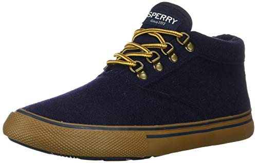 Sperry Men's Striper II Storm Waterproof Chukka Sneaker, Navy Wool,10