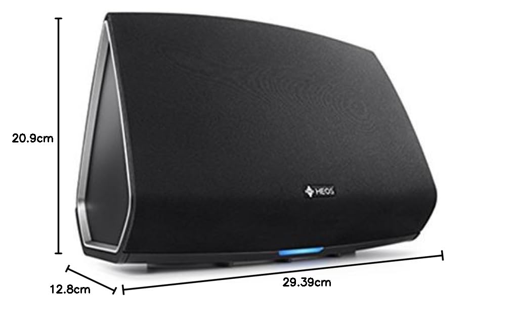 Heos 5 streaming audio Denon haut-parleurs Multiroom (Spotify Connect, deezer, Tidal, SoundCloud, NAS, WLAN, USB, contrôle Apps, Aux-In) noir