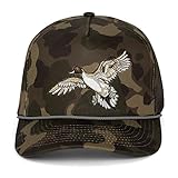 Paramount Outdoors Pintail Duck Throwback Camo Trucker Hat 5-Panel Rope Cap Waterfowl, ComfortSnap Snapback
