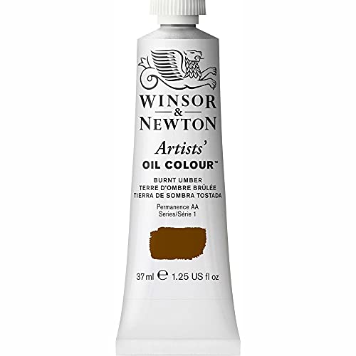 Winsor & Newton Artists' Oil Color, 37ml (1.25 oz) Tube, Burnt Umber