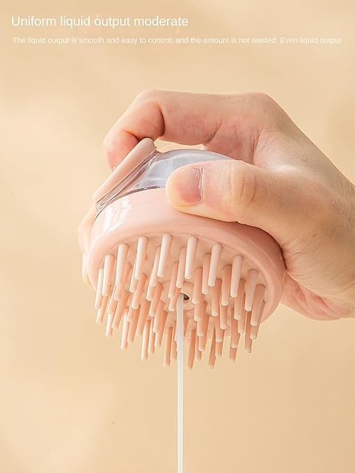 Ncry Scalp Massage Shampoo Brush Head Scalp Scrubber Shampoo Scalp Massager Head Massage Brush Silicone Body exfoliator Brush Bath Scrubber for Body Bathing Brush (shampoo brush 2 pcs) 4