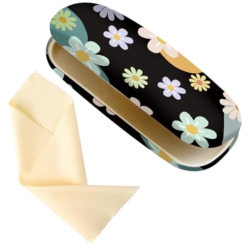 Image of Glasses Case Hard Shell,Portable Protective Eyeglasses Case, Eyeglass Holder Box with Cleaning Cloth, for men women
