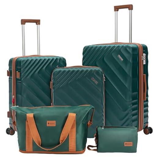 Expandable 5 Piece Luggage Travel Set