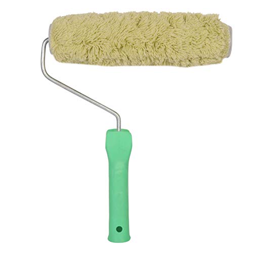 Image of KAPIL Painting Tools Combo of 1 Premium Paint Tray for 9 inch Paint Rollers, and 1 KAPIL Wall Paint 9 INCH Green Thread Roller (Imported Premium) - Green Colour