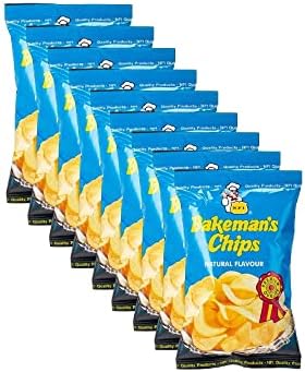 Bakeman'S Natural Flavour Potato Chips, Pack Of 25 X Gm