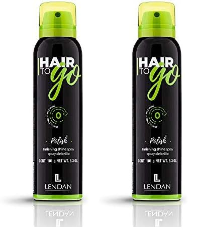 LENDAN - Spray Brillo Pelo - Hair To Go Polish - 210 ml - Spray de Acabado - Melena más Brillante - Potencia el Color del Cabello - Larga Duración - Sella la Cutícula Capilar (Paquete de 2)
