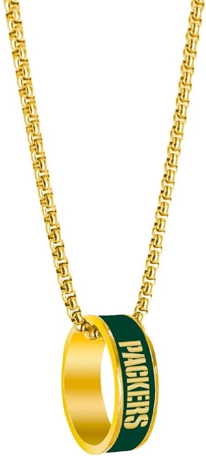 NFL Green Bay Packers Fashion Ring Pendant Necklace
