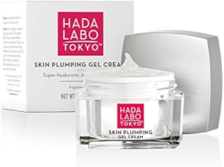 Hada Labo Tokyo Skin Plumping Gel Cream with Super Hyaluronic Acid & Collagen - 24 Hour Moisture & visible Line Plumping Fragrance & Paraben Free Non-Comedogenic (Packaging May Vary), 1.76 Fl Oz