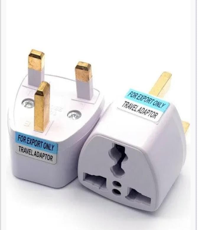 India to UK Plug Adapter | Type G Travel Adapter | Universal Socket Conversion Plug | UK, UAE, Dubai, Hong Kong, Singapore | 3 Pin Plug Adaptor for Laptop, Camera, Mobile Chargers. (Pack of 4 PCS).-image-3