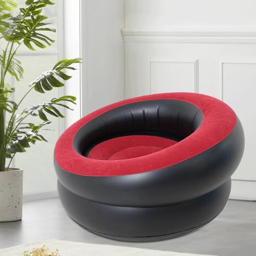 Silla inflable y sillones inflables para adultos con asiento ergonómico flocado 3