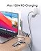 LENTION USB C Hub with 100W Charging, 4K HDMI, Dual Card Reader, USB 3.0 & 2.0 Compatible MacBook Pro, New Mac Air/Surface, Chromebook, More, Stable Driver Adapter (CB-CE18, Space Gray)