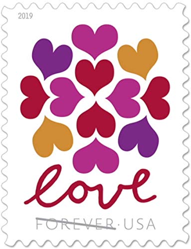 100 Forever Stamps, Roll of 100 Stamps with 100 Shipping Address Labels, Stamp Design May Vary
