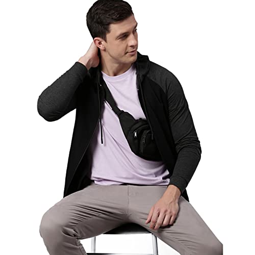 Image of HIGH Star Men's Fleece Colorblock Hooded Sweatshirt