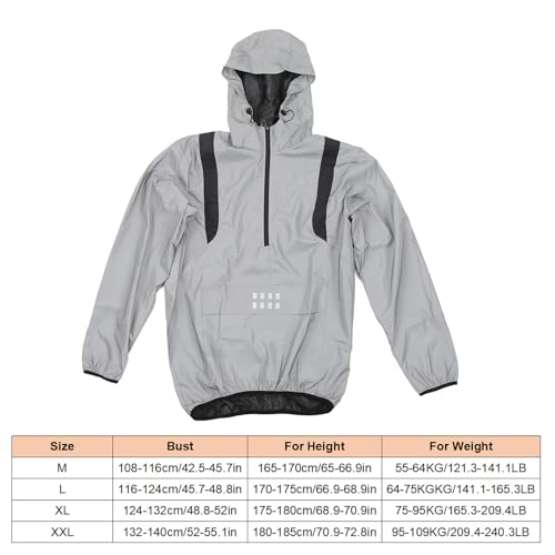 Chaqueta ciclismo cortaviento reflectiva con capucha L miniatura 6