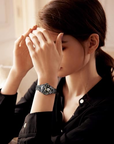 Image of OUPINKE Automatic Watch for Women Self-Winding Luxury Original Ladies Watch | Skeleton Mechanical Diamond Gold /Black /Sliver 24 Hours Gift Wrist Watches