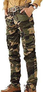 Panegy Mens Work Pants Camouflage Army Combat Wild Tactical Work Wear Cargo Pants