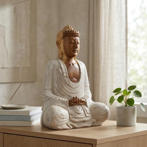 Escultura de Buda contra el estrés para decoración zen de dormitorios 5