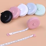 2 Pack Soft Tape Measure Measuring Tape Retractable for Body Fabric Sewing Tailor Cloth Knitting Vinyl Home Craft Weight Loss 60-inch Pink