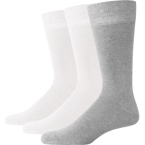 Mens Sport Running Calf Socks 3 Pack Performance Cushioned Breathable Dress Socks for Men