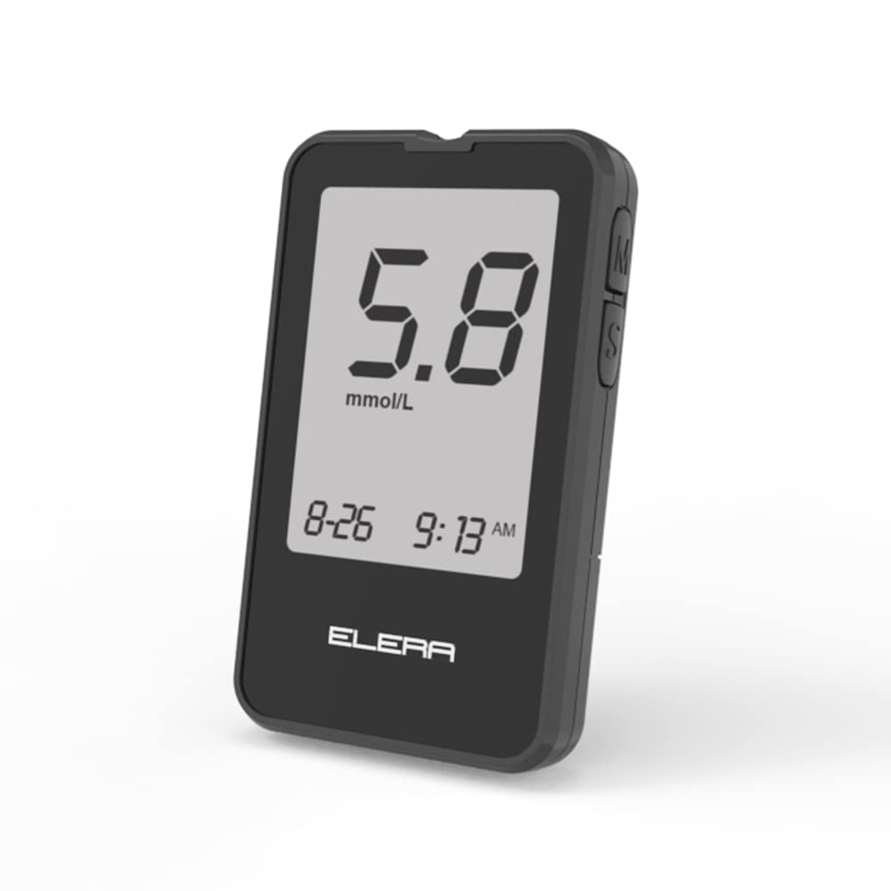 ELERA Blood Glucose Monitor Kit, No Coding Large Screen