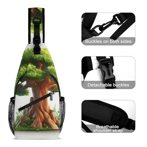 Bolso Sling cruzado casual para deporte y viaje miniatura 3