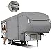 Leader Accessories Upgraded 5th Wheel rv Covers Fits 33'-37' Motorhome-Thick 5 Layers Anti-UV Top - with Gutter Cover & 2Pcs Extra Straps