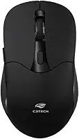 C3Tech mouse Bluetooth 5.0 e sem fio 2.4GHz M-BT60BK, Preto, Bateria recarregavel, com 6 botoes, 1600 DPI Ambidestro Plug and Play compativel com Windows, MACos, Linux, Chrome
