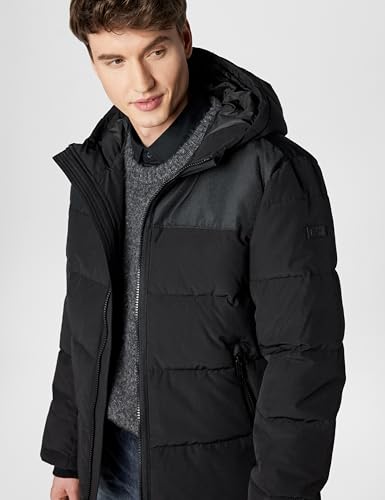 Image of DKNY Men's Mixed Media Quilted Puffer Jacket