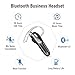 Sellwell Bluetooth Headset, Bluetooth Earpiece Noise Cancelling Mic, Trucker Headset 38H Talk Time, All-Day Comfort, Quick Mute - Single Ear Bluetooth Headset for Work, Travel, Driving