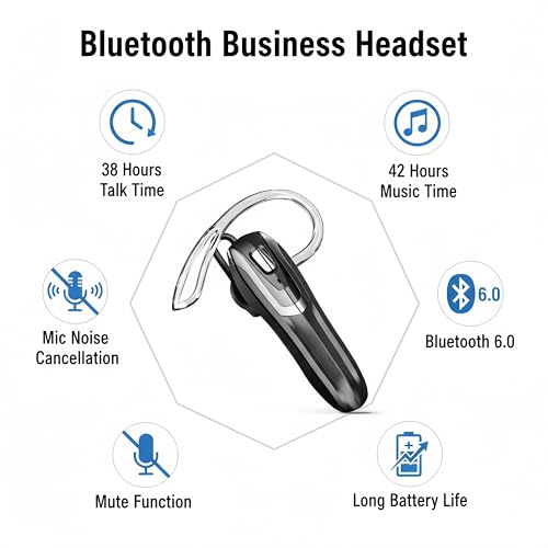 Auricular Bluetooth In Ear con Cancelación de Ruido y Micrófono miniatura 2