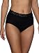 Vanity Fair Women's Flattering Lace Brief Panty 13281, Midnight Black, 2X-Large/9