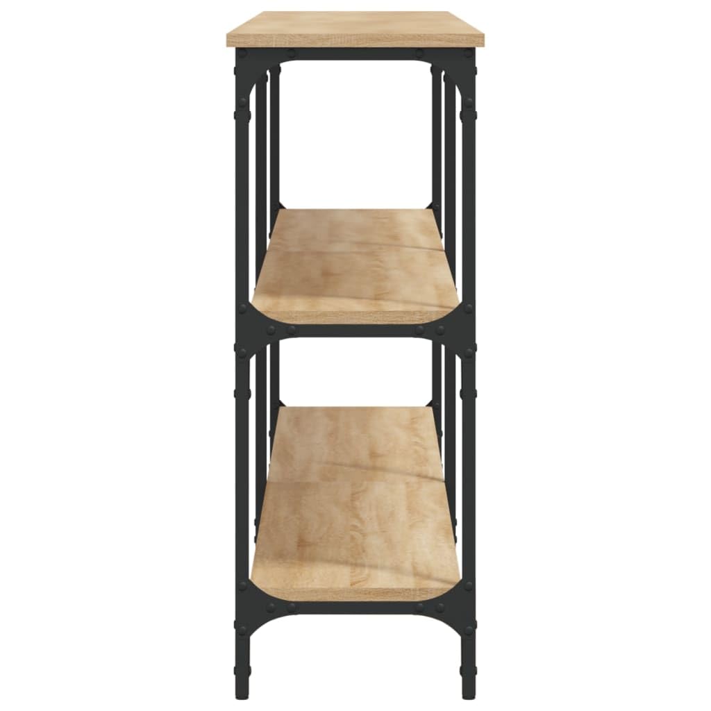vidaXL Tavolo Consolle Rovere Sonoma 200x29x75 cm Legno Agglomerato