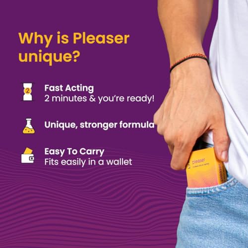 Image of Kindly Pleaser Delay /Topical Wipes - Pack of 10 | Alcohol-Free, Fast Acting & Prolong Fun | Easy to Use | Discreet Packaging, Easy To Carry