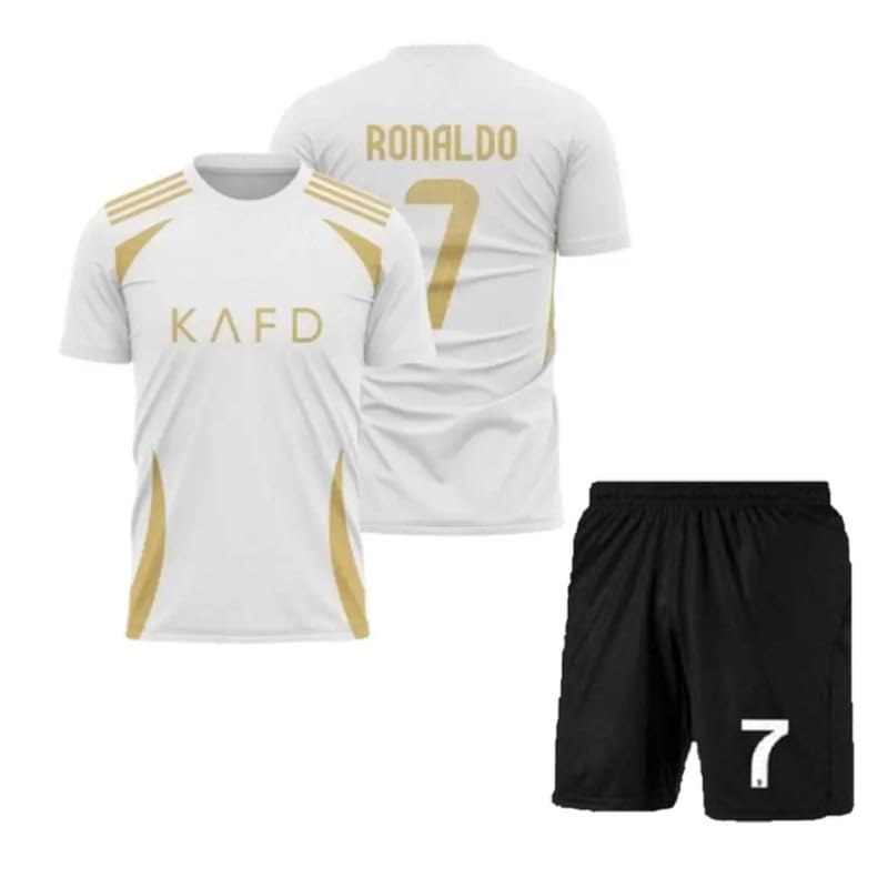 Image of Ronaldo 7 Jersey with Shorts for (Kids,Boys & Men)