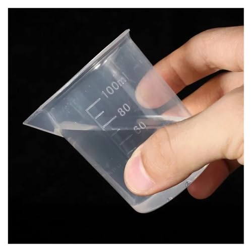 Verre Mesureur 100 ml Lot de 6 Gobelets Doseurs en Plastique pour Cuisine