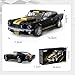 CaDA C55034W Shelby GT 350H Mustang Black Supercar Building Block Model, 285 Pieces, 1:24 Scale, Adult Collectible Toy