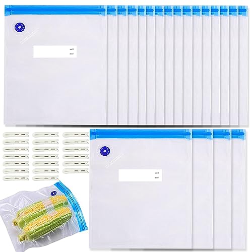 Sacchetti Sottovuoto Alimenti, 20 Pezzi Sacchetti