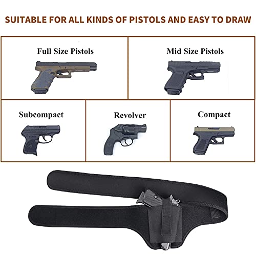Kosibate Shoulder Holster, Gun Holster For Glock 19 17, 40 S&W, 9Mm, 1911, Revolver Concealed Carry Handgun Holster(Black) #TOP4