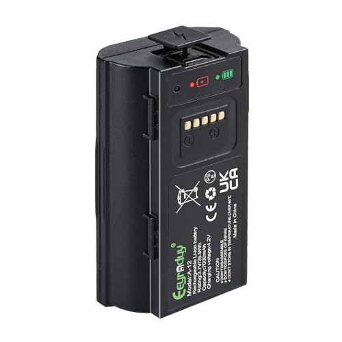 Eeyrnduy A12 Replacement Arlo Essential Wire-Free Video Doorbell VMA2400 Battery Compatible with Arlo Doorbell AVD2001 AVD2001B Rechargeable Back-Up Battery 7000 mAh