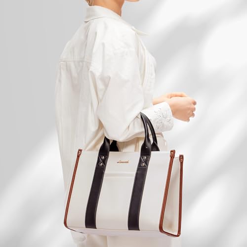 Image of LOVEVOOK Purse for Women Leather Tote Bag Purse and Handbags, Satchel Shoulder Crossbody Top Handle Bags with Zipper