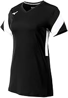 Mizuno Girls' Balboa 6 Short Sleeve Volleyball Jersey - Stretchy 92% Polyester/8% Spandex for Easy Movement