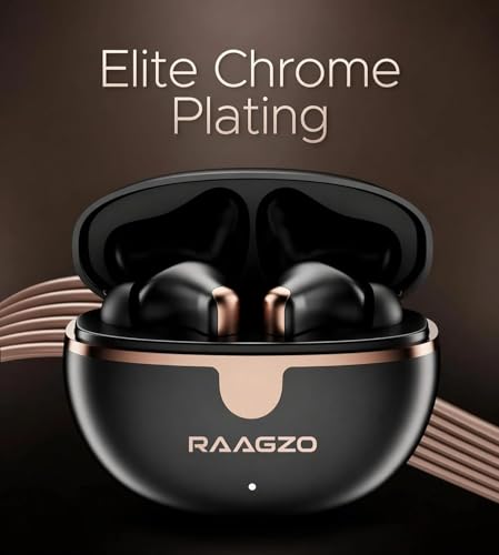 Image of Wireless Bluetooth in Ear Earbuds|4 Mic Setup ANC & ENC for Calls|50 Hours Total Playtime with Fast Charging and Ultra Low Latency Gaming TWS, Google Fast Pair with mic (Chrome Black)