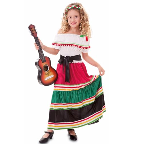 Eurocarnavales - CS801071/L - Déguisement - Costume Enfant Mexicaine, Taille L