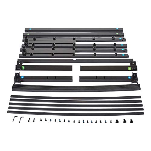 Image of Amazon Basics Sturdy Heavy-Duty Non-Slip Platform Bed Frame, Steel Slat Support, Noise Free, Easy Assembly, 18 Inch Storage Height, Twin Size, Black