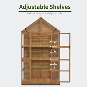 Mcombowoodengreenhouseoutdoorwithopenableroofventandadjustableshelves0826natural Urban Country Home Decor Mcombo wooden greenhouse outdoor with openable roof vent and adjustable shelves 0826 natural urban country home decor
