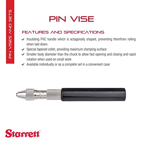 Étau à broches de précision Starrett 166A manche octogonal isolé - 2