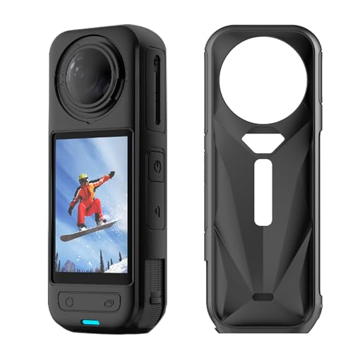 Funda protectora de silicona para Insta360 X5, funda de piel suave, antiarañazos, antideslizante, carcasa protectora completa para cámara deportiva Insta 360 X5